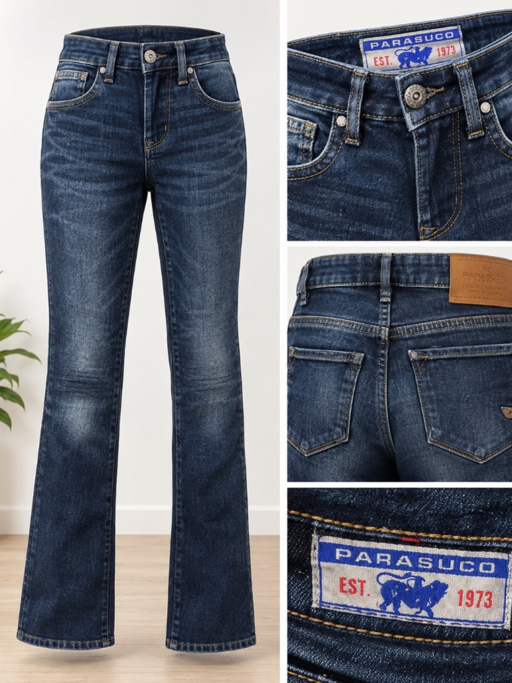 ✨ UNUSED Pristine Condition ✨ Parasuco Daria Fit Mid-Waist Straight-Leg Jeans